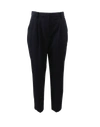 Alexander Mcqueen Pleated Pant In Navy