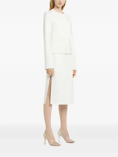 Courrèges Buttoned Tailored Jacket In White