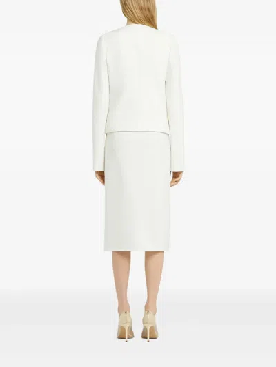 Courrèges Buttoned Tailored Jacket In White