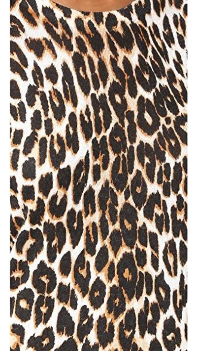 Equipment Aubrey Leopard-print Silk Mini Dress In Brown | ModeSens