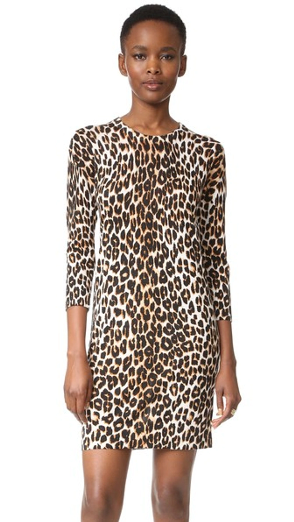 Equipment Aubrey Leopard print Silk Mini Dress In Brown ModeSens