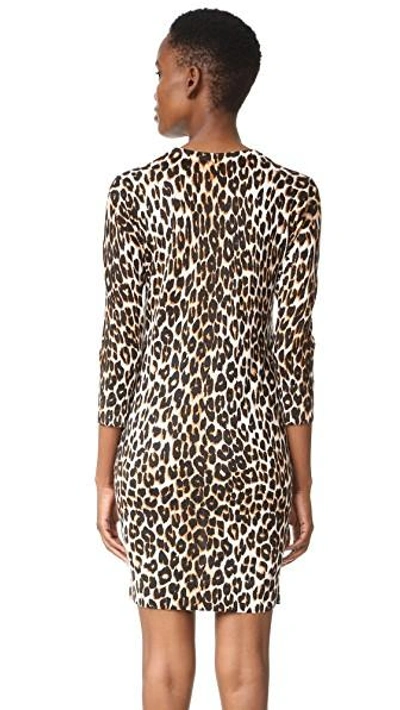 Equipment Aubrey Leopard-print Silk Mini Dress In Brown | ModeSens