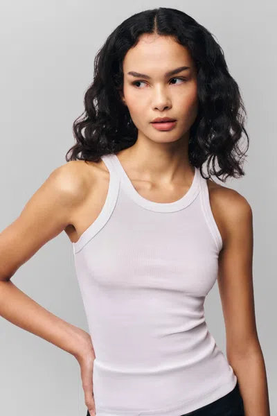 Danielle Guizio Ny Cotton Full Length Tank In White