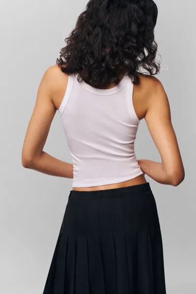 Danielle Guizio Ny Cotton Full Length Tank In White