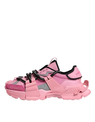 Pre-owned Dolce & Gabbana Pink Low Top Space Women Sneakers Women's Shoes ()