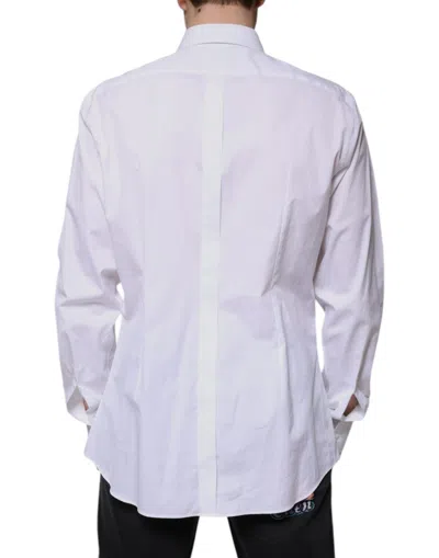 Dolce & Gabbana Poplin Long-sleeved Shirt In White