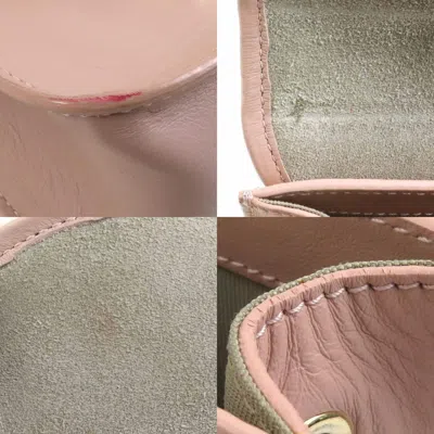 Pre-owned Furla Pink Fur Leather Shoulder Bag ()