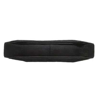 Pre-owned Gucci Abbey Black Gg Canvas Leather Shoulder Bag ()