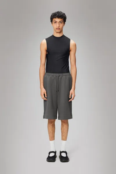 Rains Sintra Fleece Bermuda Shorts In Grey