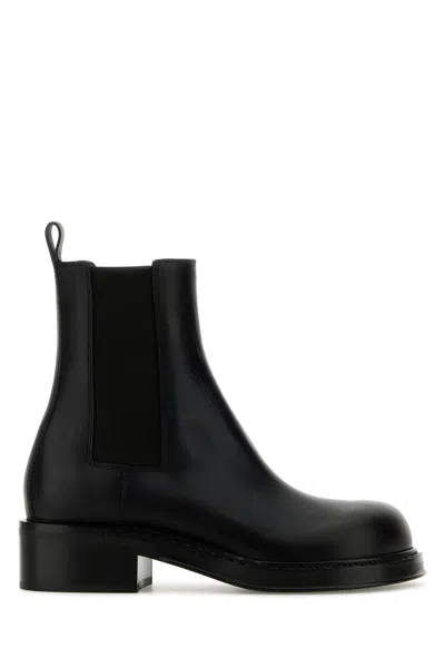 Bottega Veneta The Lug Leather Ankle Boots