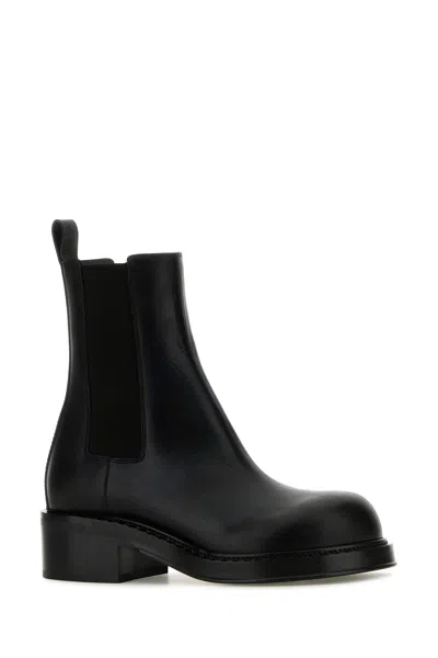 Bottega Veneta The Lug Leather Ankle Boots