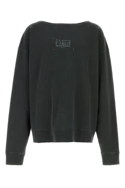 Maison Margiela Men's Charcoal Cotton Sweatshirt
