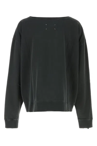 Maison Margiela Men's Charcoal Cotton Sweatshirt