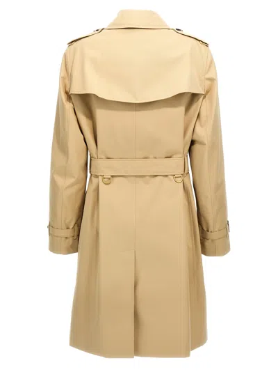 Burberry Heritage Kensington Medium Trench Coat In Brown