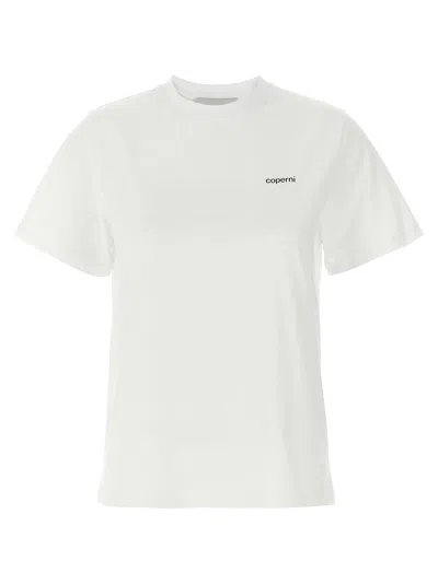 Coperni Crew Neck Ribbed Profiles Short Sleeves Cotton T-shirt