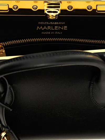 Dolce & Gabbana Marlene Small Leather Top-handle Bag With Chain Strap