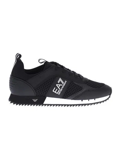 Ea7 Polyamide Men's Sneaker In Black