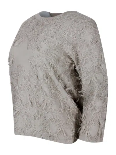 Lorena Antoniazzi Sweaters In Grey Beige
