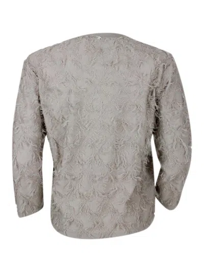 Lorena Antoniazzi Sweaters In Grey Beige