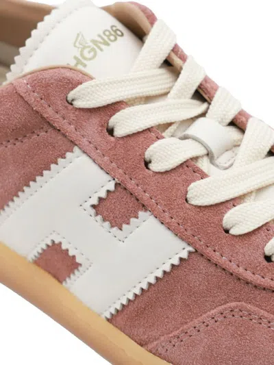 Hogan Low-top Sneakers Suede Finish In Multicolor