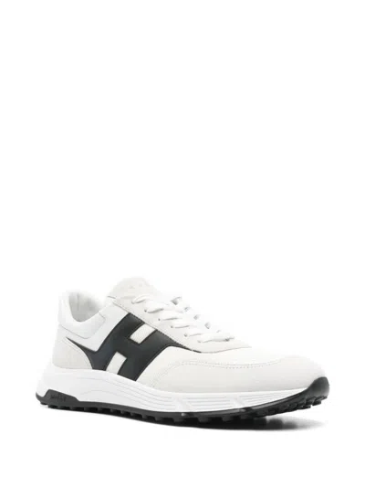 Hogan Men's Hyperlight Suede And Mesh Sneakers In White