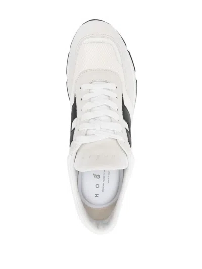 Hogan Men's Hyperlight Suede And Mesh Sneakers In White