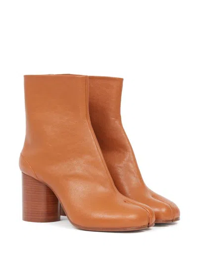Maison Margiela Tabi Ankle Boots In Brown