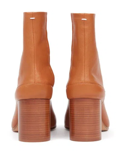 Maison Margiela Tabi Ankle Boots In Brown