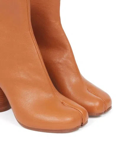 Maison Margiela Tabi Ankle Boots In Brown