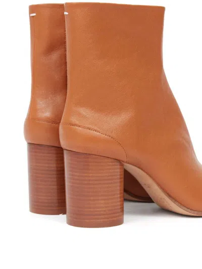 Maison Margiela Tabi Ankle Boots In Brown