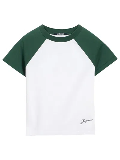 Shop Jacquemus Le Mini T-shirt Baseball Clothing In Green