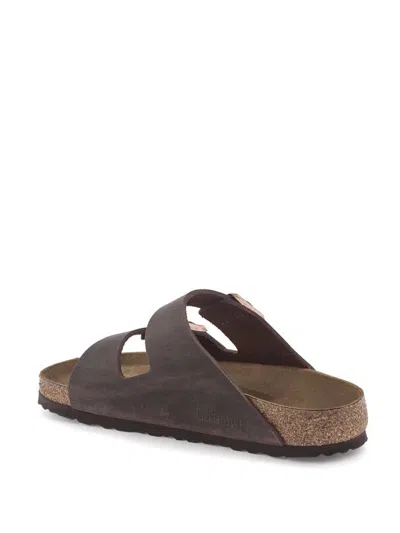 Birkenstock Arizona Flats In Brown Leather In Brown