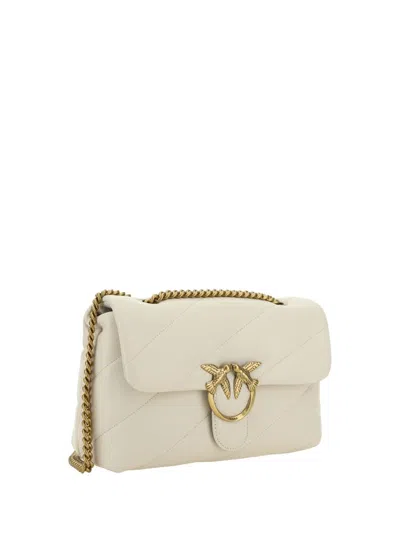Pinko Love Classic Shoulder Bag In White