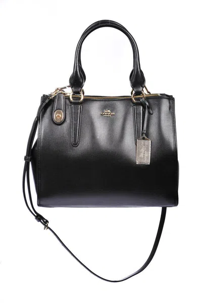Coach Logo Shoulder Bag In Black