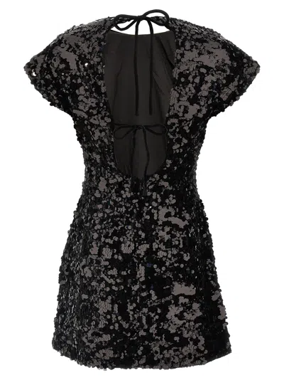 Ganni Sequined Velvet Mini Dress