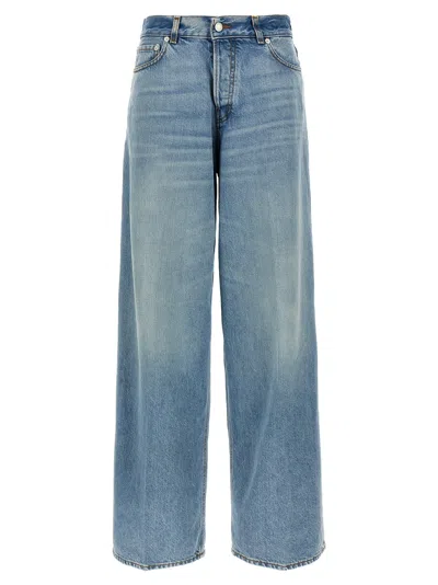 Haikure Candy Pleated Boyfriend Jeans In Blue