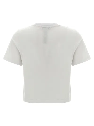 Jw Anderson J.w.anderson 'anchor Embroidery Pannelled Cropped' T Shirt In White