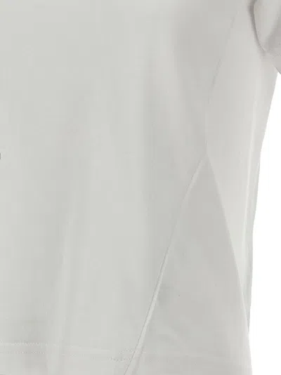 Jw Anderson J.w.anderson 'anchor Embroidery Pannelled Cropped' T Shirt In White