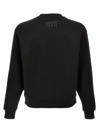 Kenzo Happy Tiger Embroidered Classic Sweatshirt Sweatshirts Black