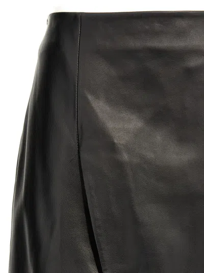 Loulou Studio Slit Leather Pencil Skirt
