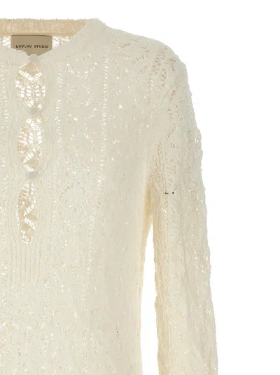 Loulou Studio Evan Lace Stitch Mini Dress