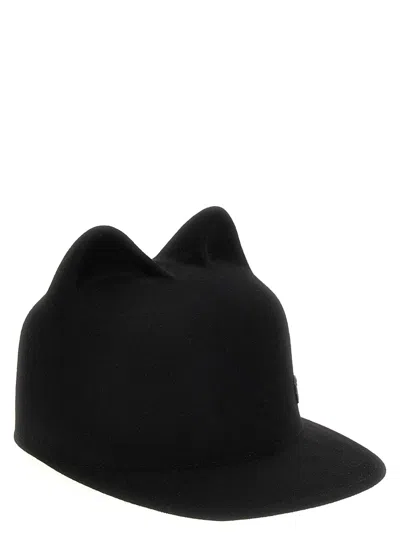 Maison Michel 'jamie' Cat Ear Curved Brim Hat