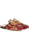 GUCCI PRINCETOWN JACQUARD SLIPPERS,P00204672-3
