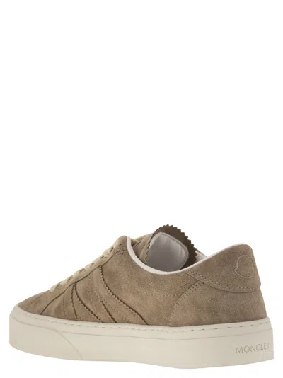 Moncler Monaco Suede Low-top Sneakers