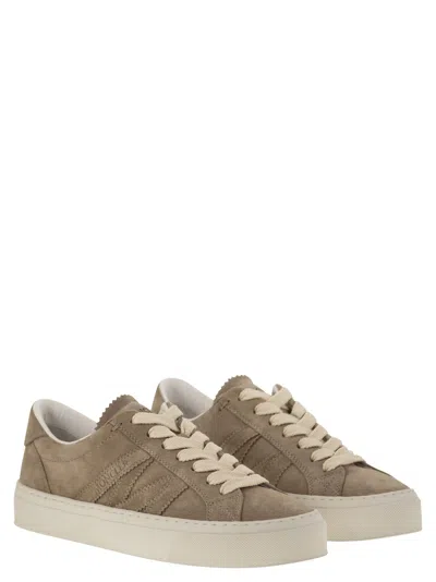 Moncler Monaco Suede Low-top Sneakers