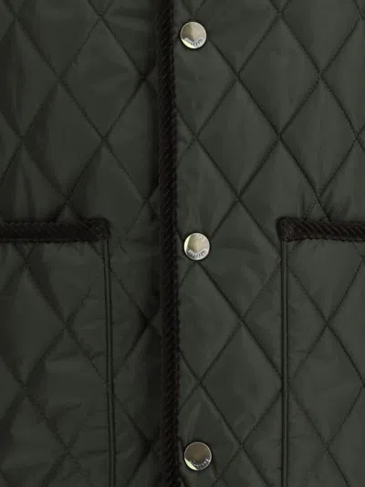 Shop Burberry Men Quilted Vest In Multicolor