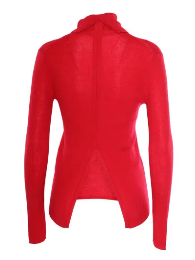 P.a.r.o.s.h Ribbed Knit Pullover In Red