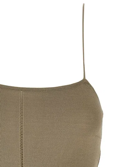 Lemaire Openwork Top Tops Beige In Beige