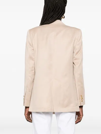 Alysi Linen Blend Double-breated Jacket