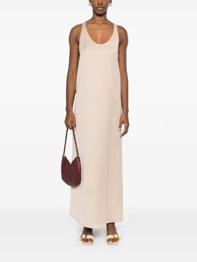 Shop Alysi Linen Blend Long Dress